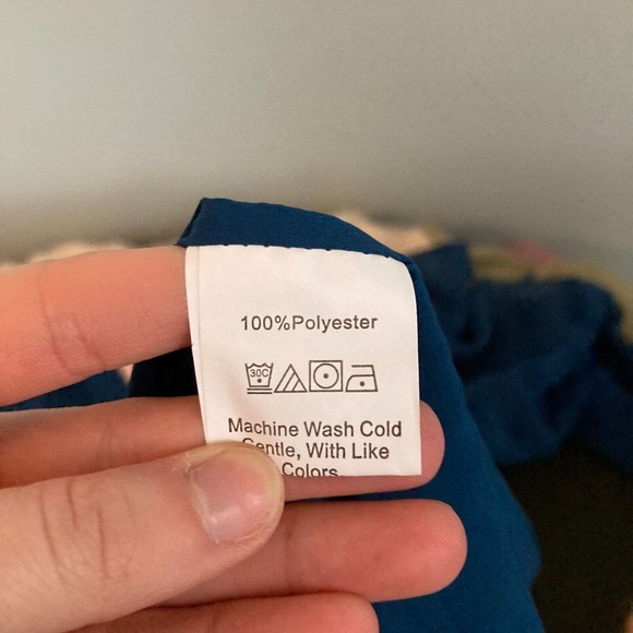 Kirundo Dress Womens Sz M Teal Blue A Line Mini Flowy‎ Sheer Textured New - Picture 5 of 10